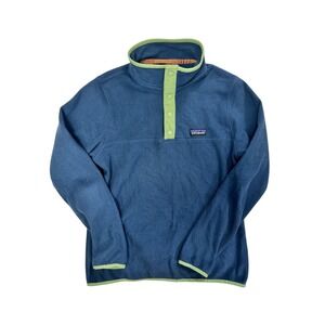 Patagonia Women's Micro D Snap-T Pullover Size M Stone Blue